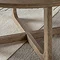 Howick Round Wooden Coffee Table smoked oak close up 4