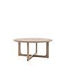 Howick Round Wooden Coffee Table smoked oak product image 3