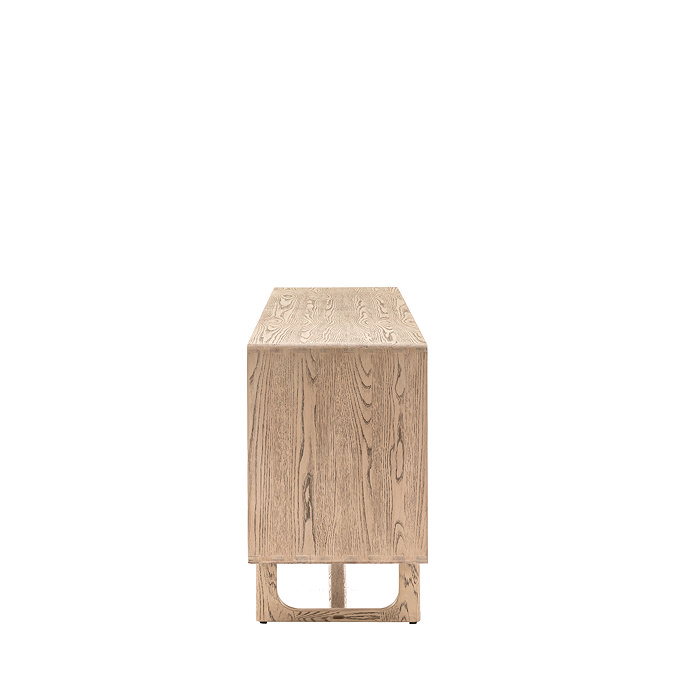 side on cut out image of smoked oak sideboard