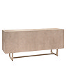 image cut out taken from the back of smoked oak four door sideboard