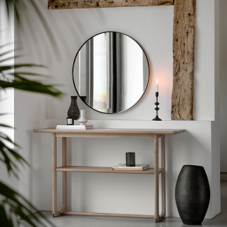Howick smoked oak console table image 1