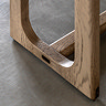 Howick Wooden Dining Bench Smoked oak leg image 3