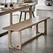 Howick Wooden Dining Bench in smoked oak in kitchen image 1