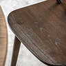Howick Wooden Dining Chair Pair in mocha  close up 4