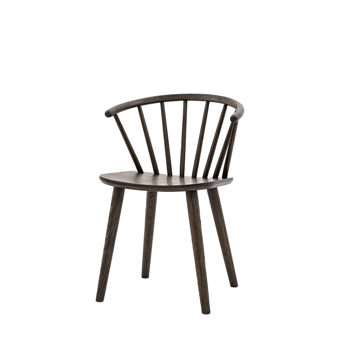 Howick Wooden Dining Chair Pair in mocha product image 2