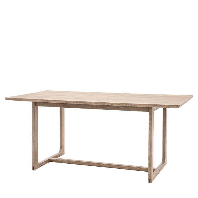 Howick Wooden Dining Table in smoked oak product image 1