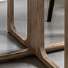 Howick Wooden Dining Table smoked oak close up image  3