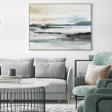 Illusion Framed Canvas 880x122cm - Grey