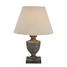 Incia Urn Wooden Table Lamp in Brown
