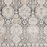 close up swatch image of dark brown vintage rug