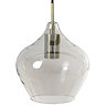 image cut out on white background of smoked glass pendant light