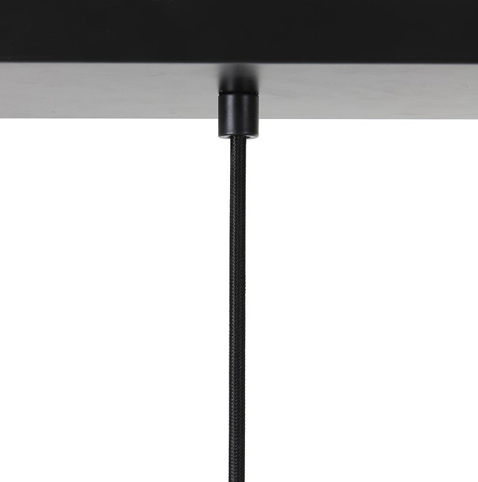 close up image cut out on white background of black ceiling fixture of hanging light