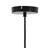 image of black ceiling fixture for hanging pendant light
