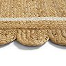 Iona Scallop Edge Jute Rug - Natural carousel image