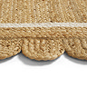 Iona Scallop Edge Jute Rug - Natural carousel image