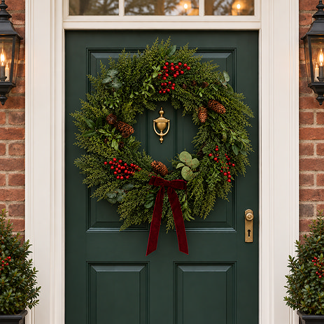 Iris oversized wreath