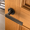 isen dark bronze block door handle image