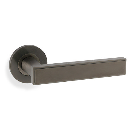 isen dark bronze block door handle image
