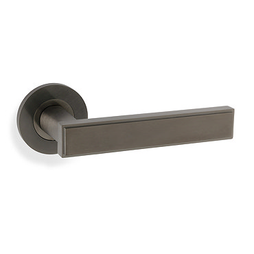 isen dark bronze block door handle image