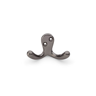 isen collection dark bronze double robe hook image