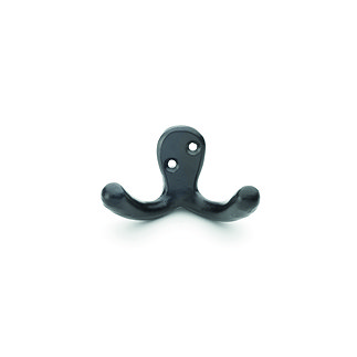 iseon collection epoxy black double robe hook image