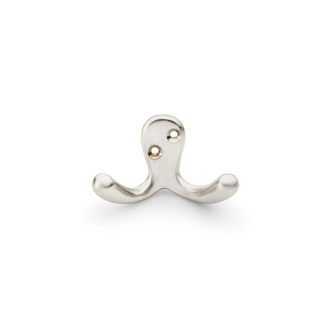 isen collection satin nickel double robe hook image