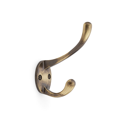 Isen collection antique brass hat and coat hook image