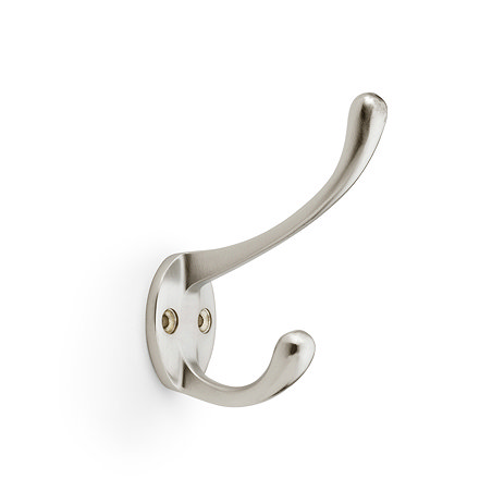 isen collection satin nickel  hat and coat hook