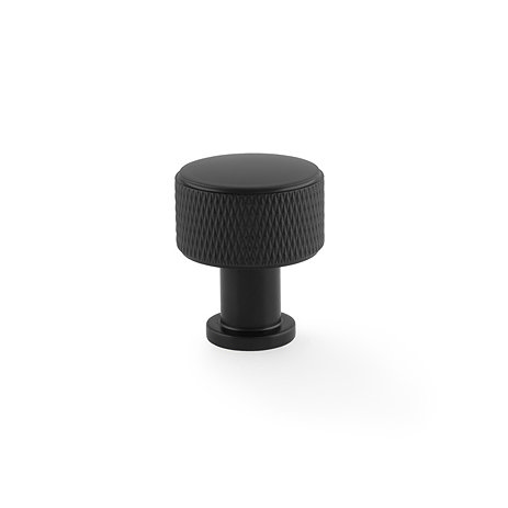 Matt Black Isen Collection Knurled Cabinet Knob