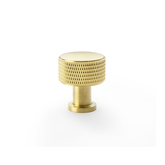 Satin Brass PVD knurled knob image