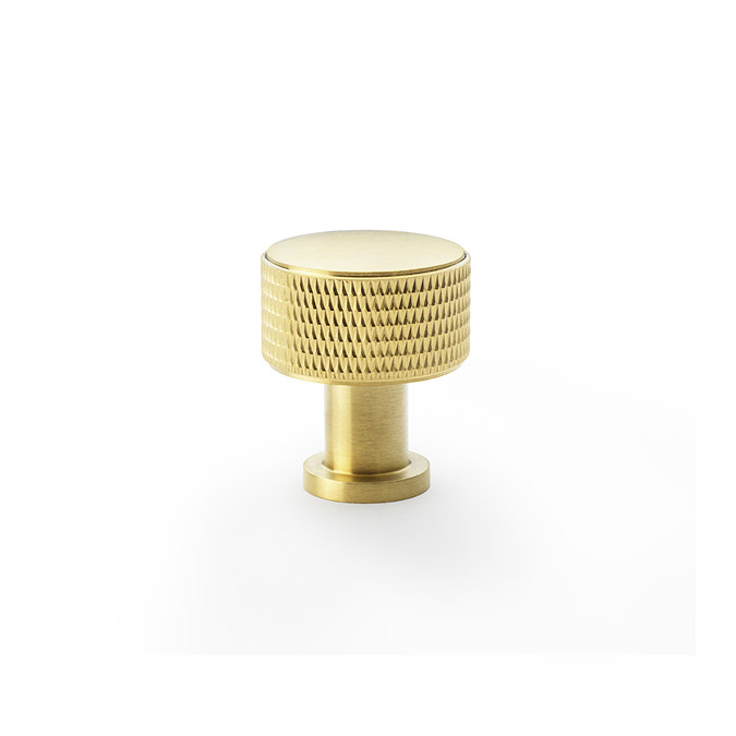 Satin Brass PVD knurled knob image