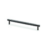 cut out of dark bronze 192mm bar cabinet handle