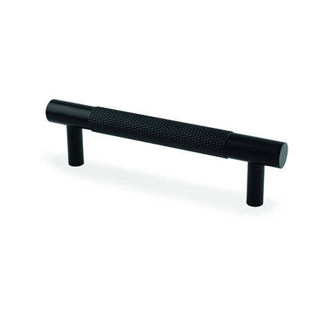 cu tout of 96mm matt black bar cabinet handle