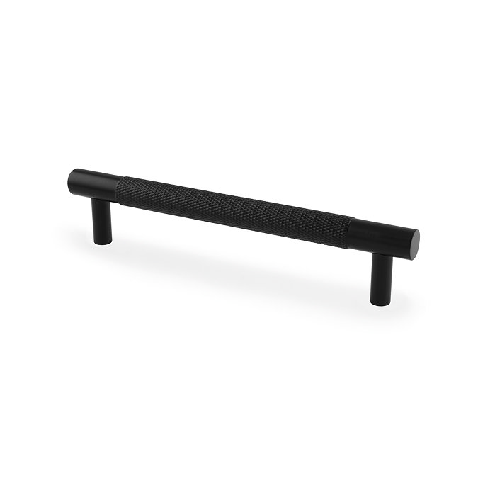 cut out of matt black bar cabinet handle
