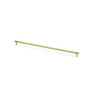 cut out of 448mm satin brass bar cabinet handle