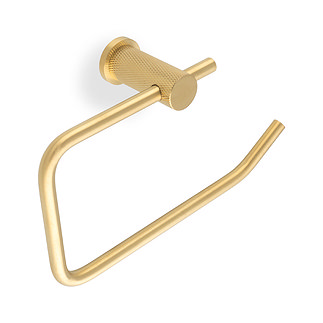 Satin Brass PVD knurled toilet roll holder