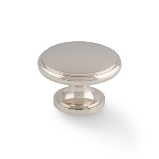 Isen Polished Nickel plain cabinet knob