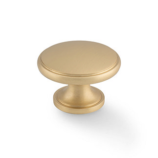Isen Satin Brass plain cabinet knob