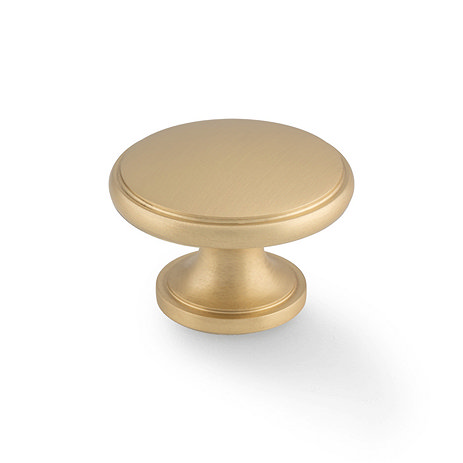 Isen Satin Brass plain cabinet knob