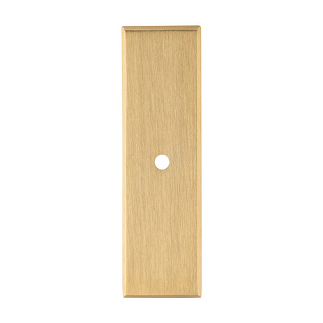 Isen Satin Brass rectangular backplate image