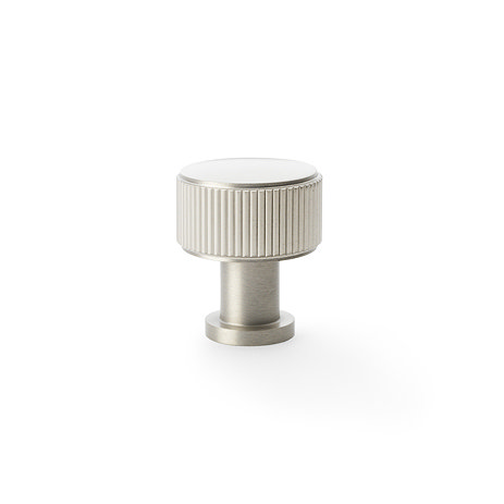 Isen Satin Nickel Reeded cabinet knob