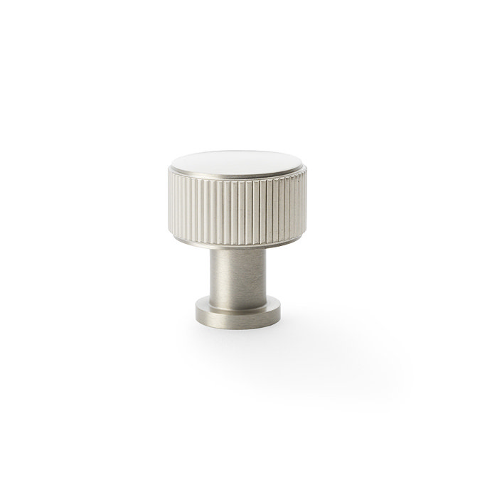Isen Satin Nickel Reeded cabinet knob