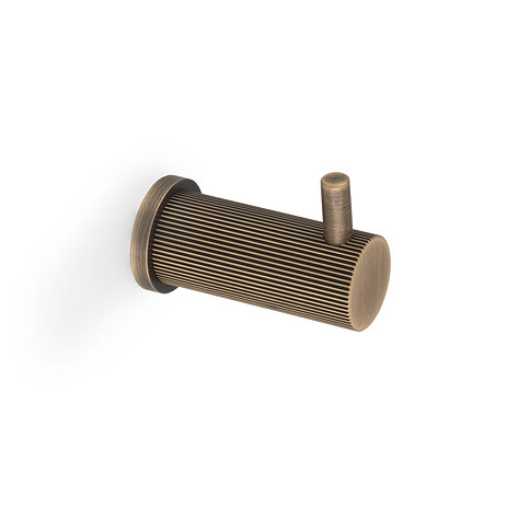 Isen Collection Reeded Antique Brass Coat Hook
