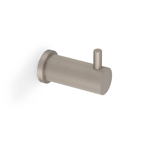 Isen Collection satin nickel reeded coat hook
