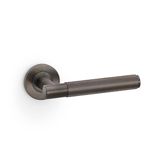 isen reeded model I dark bronze door handle image