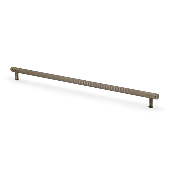 cut out of 448mm antique brass bar cabinet handle