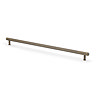 cut out of 448mm antique brass bar cabinet handle