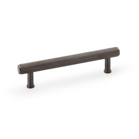 cut out of 128mm dark bronze bar cabinet pull handle