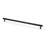 cut out of 448mm black reeded bar cabinet handle