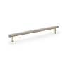 cut out of 224mm reeded satin nickel bar cabinet handle